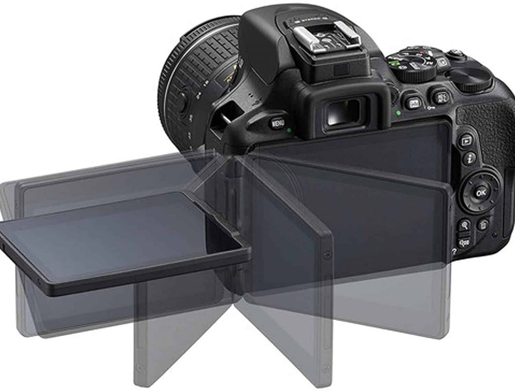 Nikon D5600 DSLR Camera with 18-55mm VR Lens + 32GB Card, Tripod, Case