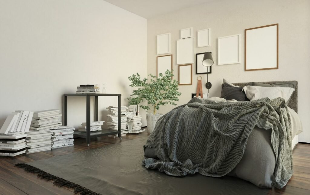 bedroom clutter