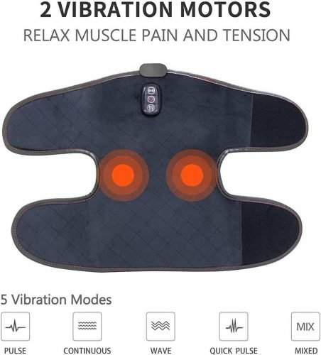 ComfIer Heated Knee Brace Wrap with Massage,Vibration Knee Massager with Heating Pad for Knee Fatigue ,Leg Massager,Heated Knee Pad 2 ComfIer Heated Knee Brace Wrap with Massage,Vibration Knee Massager with Heating Pad for Knee Fatigue ,Leg Massager,Heated Knee Pad