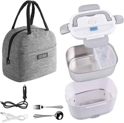 Electric Lunch Box, 2 in 1 Food Heater Portable Microwave Electric Lunch Boxes with Insulation Bag Electric Lunch Box, 2 in 1 Food Heater Portable Microwave Electric Lunch Boxes with Insulation Bag