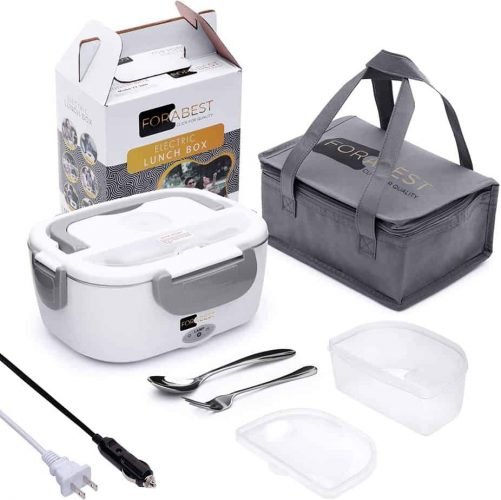 Electric Lunch Box Food Heater – FORABEST 2-In-1 Portable Food Warmer Lunch Box for Car & Home Electric Lunch Box Food Heater - FORABEST 2-In-1 Portable Food Warmer Lunch Box for Car & Home