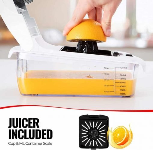 Vegetable Chopper, Pro Onion Ripple Slicer Dicer Cutter Grater