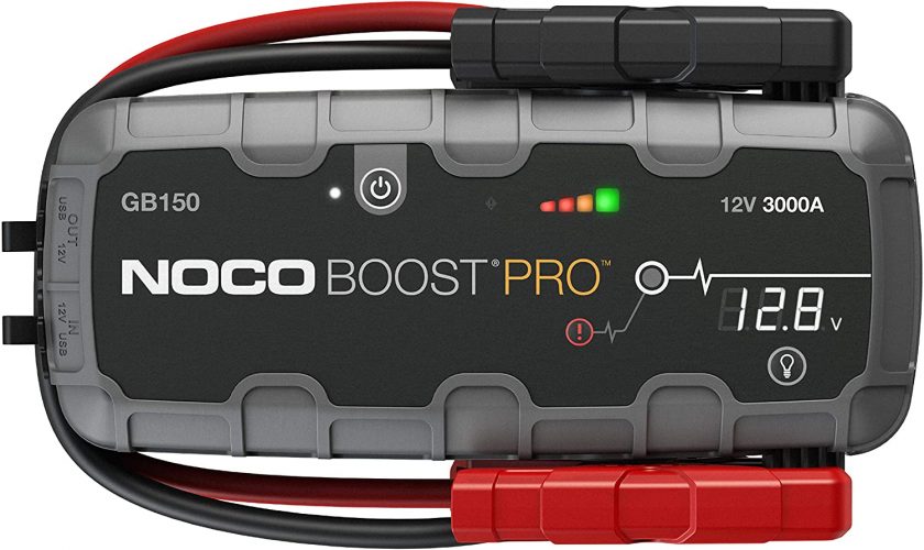 NOCO Boost Pro GB150 3000 Amp 12-Volt UltraSafe Lithium Jump Starter Box, Car Battery Booster Pack, Portable Power Bank Charger, and Jumper Cables For 9-Liter Gasoline and 7-Liter Diesel Engines