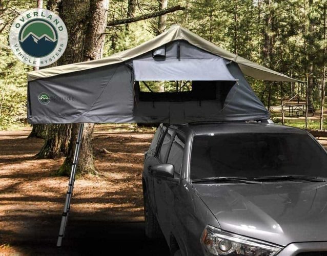 Overland Vehicle Systems Nomadic 2 Extended Roof Top Tent Overland Vehicle Systems Nomadic 2 Extended Roof Top Tent