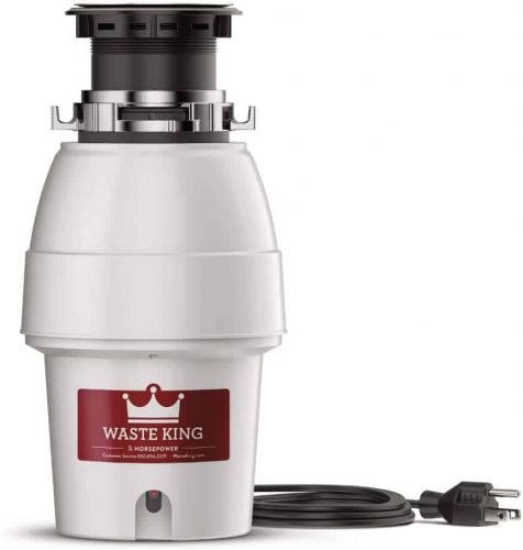 Waste King Legend Series 1:2 HP Continuous Feed Garbage Disposal with Power Cord Waste King Legend Series 1:2 HP Continuous Feed Garbage Disposal with Power Cord
